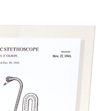 Patent of stethoscope (1945) (Pack of 2 prints)