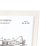 Patent of space vehicle (1975) (Pack of 2 prints)