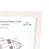 Patent of spacecraft Radiator Cover (1969) (Pack of 2 prints)