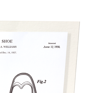 Patent of golf shoes (1930) (Pack of 2 prints)