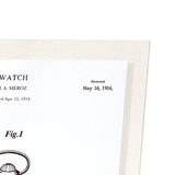 Patent of watch (1916) (Pack of 2 prints)