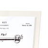 Patent of key (1920) (Pack of 2 prints)