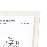 Patent of individual tea bag (1928) (Pack of 2 prints)