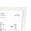 Patent of easel (1967) (Pack of 2 prints)