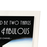 Classy and fabulous (Pack of 2 prints)