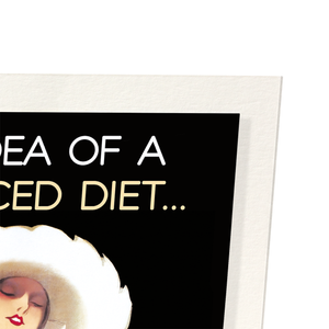 A balanced diet (Pack of 2 prints)