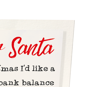 Fat bank balance please (Pack of 2 prints)