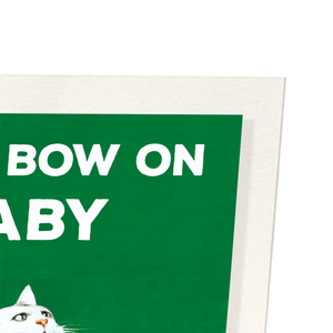 Bow on baby (Pack of 2 prints)