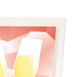 Toast of mrs and mrs (Pack of 2 prints)